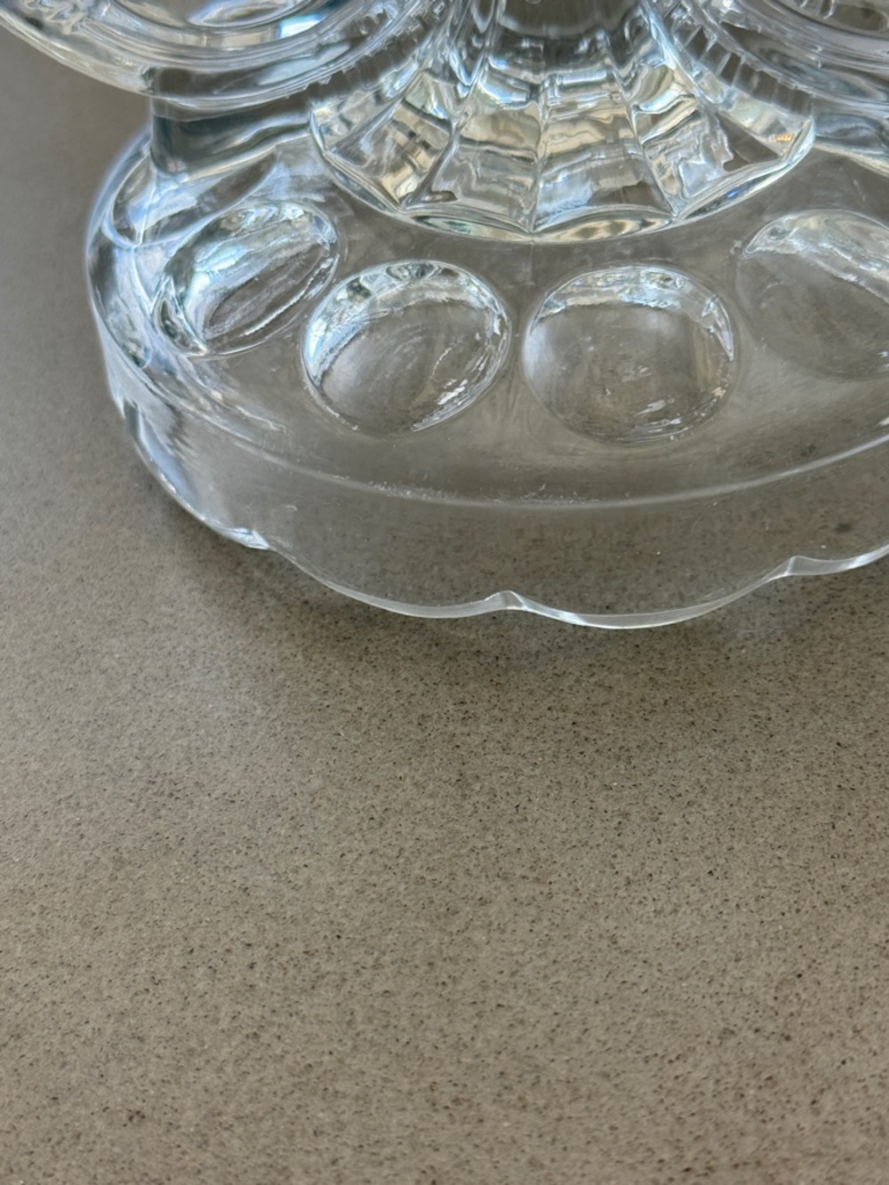 Vintage Heisey glass 2 light candlelabra - Picture 13 of 13